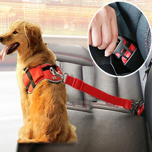 Adjustable Pet harness Car Seat Belt